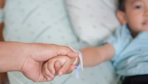 niño internado afectado